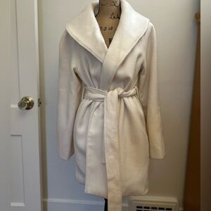 Winter White Wrap Coat